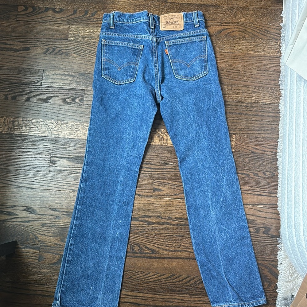 Orange tab Vintage 517 Levi's Blue Denim 90’s Jeans